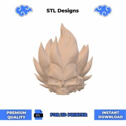 Vegeta Skull STL